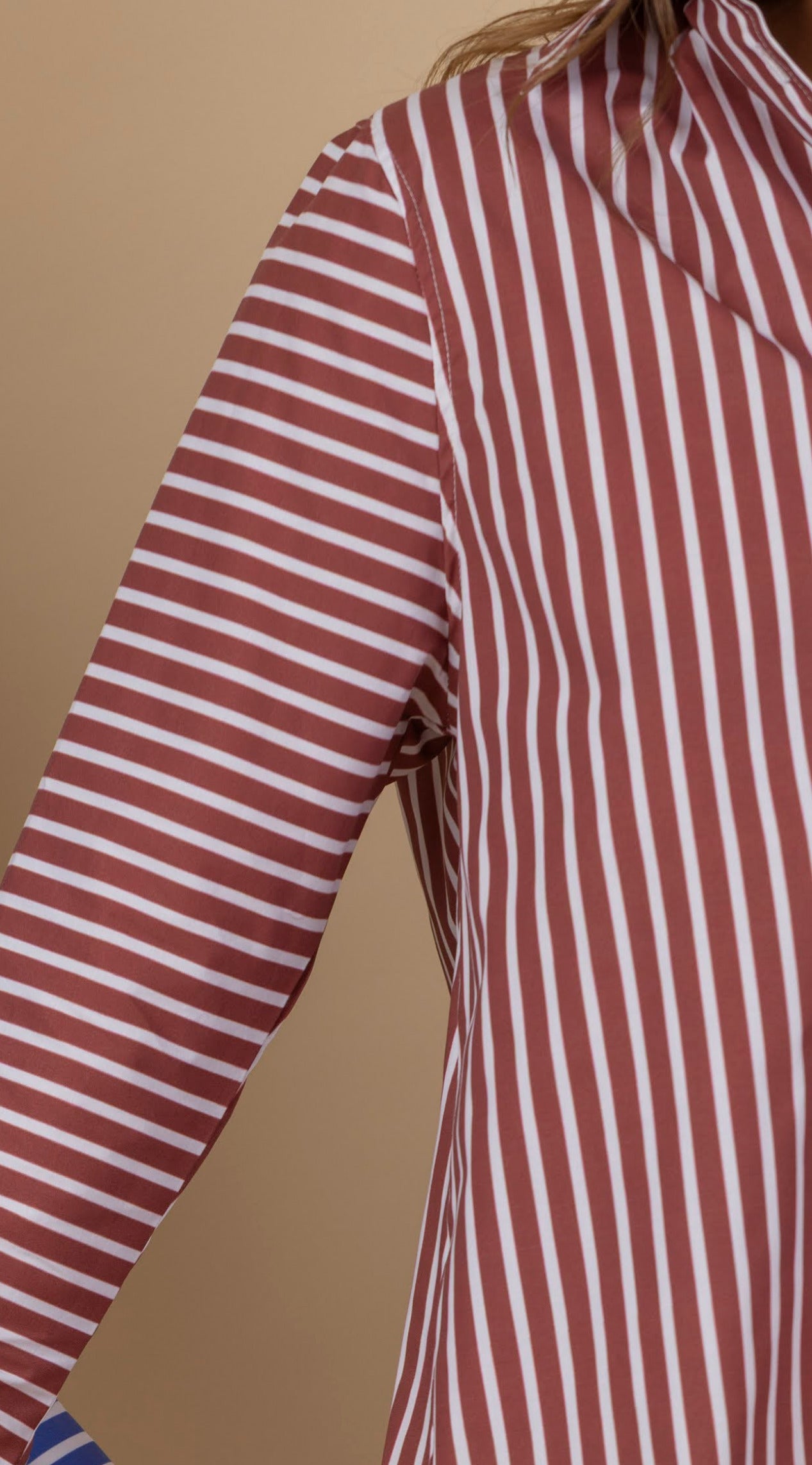 Cotton Bluose Rayas