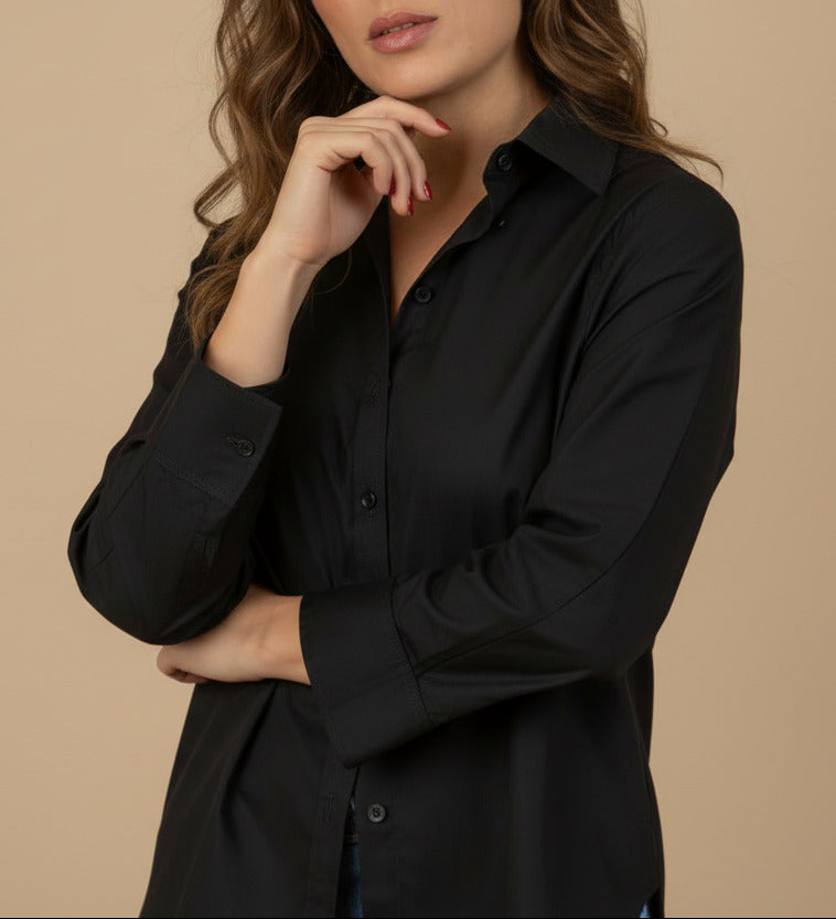 Cotton Blouse Black