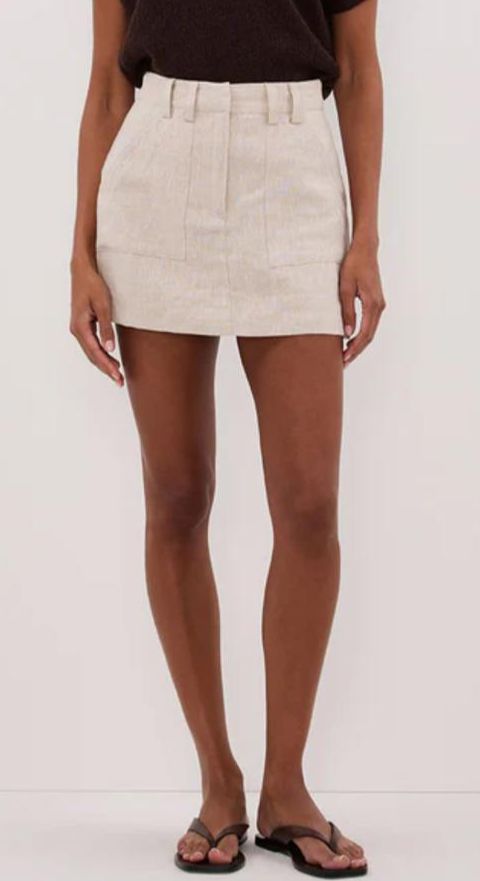 Falda Corta Lino